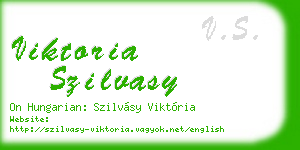 viktoria szilvasy business card